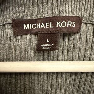 Michael Kors Men’s Gray Zip Up Sweater Large